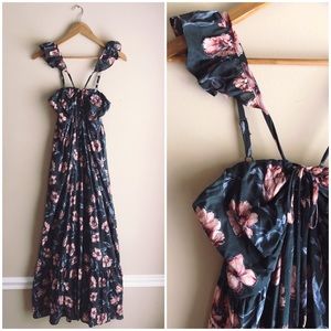 Long floral maxi dress